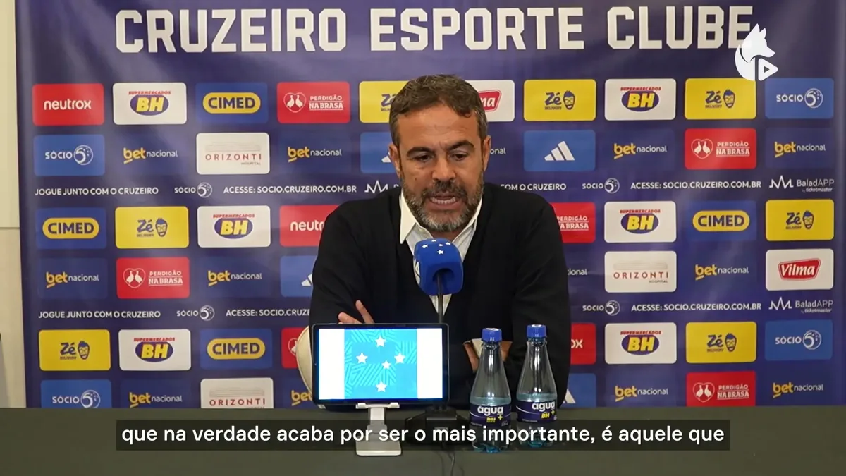 Artur Jorge vê 'coincidência' em tabela do Cruzeiro após duelo no Brasileirão - Portal38