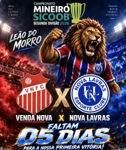 Novo Esporte visita Nova Lavras em busca de nova vitória na Segunda Divisão do Mineiro - Portal38